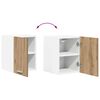 vidaXL Armadio pensile 2 pcs Rovere Artigiano e Bianco 30 x 31 x 40 cm