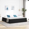 vidaXL Letto con contenitore e materasso Nero 200 x 200 cm Velluto