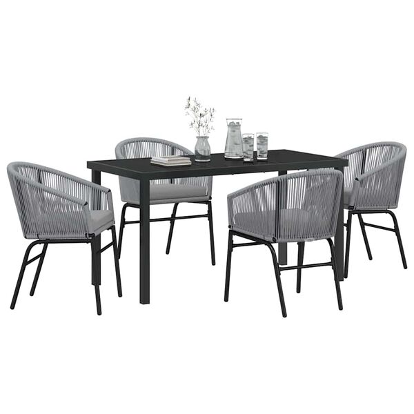 vidaXL Set da Pranzo per Giardino 5 pcs Antracite