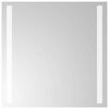vidaXL Specchio da Bagno con Luci LED 40x40 cm