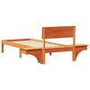 vidaXL Struttura del letto Marrone cerato 75 x 190 cm Pino massello
