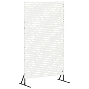 vidaXL Schermo per Privacy 100 x 50 x 180 cm Acciaio Bianco