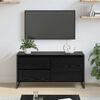 vidaXL Mobile TV Rovere Nero 100 x 36 x 49.5 cm Legno multistrato