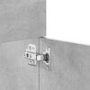 vidaXL Set Mobili da Bagno 4 pz Grigio Cemento in Legno Multistrato