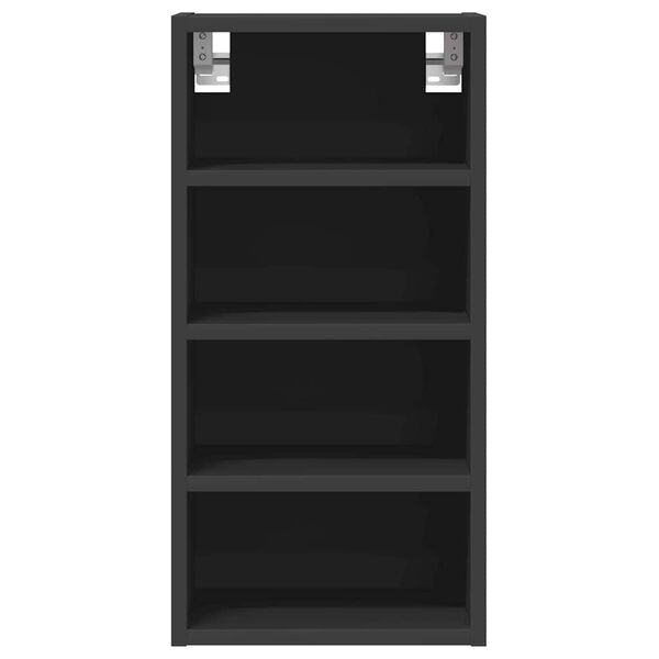 vidaXL Mobile Pensile “Riga” Nero 30x29,5x60 cm in Legno Multistrato