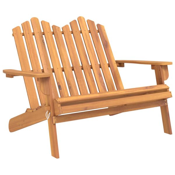 vidaXL Panchina da Giardino Adirondack 126 cm Legno Massello di Acacia