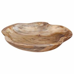 vidaXL Portafrutta JEPARA Marrone Teak &Oslash; 30 cm