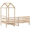 vidaXL Dormeuse con Tetto 90x200 cm in Legno Massello di Pino