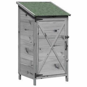 vidaXL Capanno da Giardino Grigio 59,5 x 56 x 113,5 cm