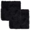 vidaXL Cuscini Sedie 2pz Grigio Scuro 40x40cm Vera Pelle di Montone