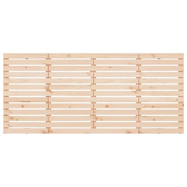 vidaXL Testiera da Parete 156x3x91,5 cm in Legno Massello di Pino