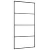 vidaXL Porta Scorrevole con Ferramenta 102,5x205cm Vetro ESG Alluminio