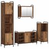 vidaXL Set di Armadi da Bagno 4 pz Legno antico 40 x 36 x 181 cm