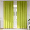 vidaXL Tende Blackout con Anelli 2 pcs Verde 225 x 140 cm Poliestere
