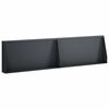vidaXL Muro di contenimento 2 pz 80 x 12 x 40 cm Acciaio Antracite