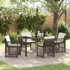 vidaXL Set da Pranzo per Giardino 5 pcs Marrone polyrattan
