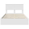 vidaXL Letto con Contenitore Bianco 120 x 190 cm Legno multistrato