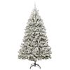 vidaXL Albero di Natale artificiale con 300 LED Verde e Bianco 270 cm