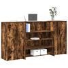 vidaXL Banco Reception Rovere Fumo 200x50x103,5cm in Legno Multistrato