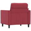 vidaXL Poltrona Rosso Vino 60 cm in Similpelle