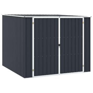 vidaXL Capanno da Giardino Antracite 195x198x159 cm in Acciaio Zincato