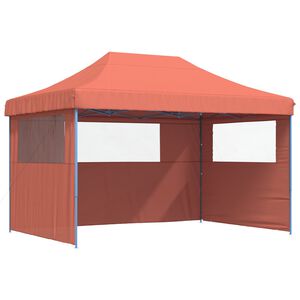 vidaXL Tenda Party 279 x 410 x 315 cm Terracotta Tessuto Oxford