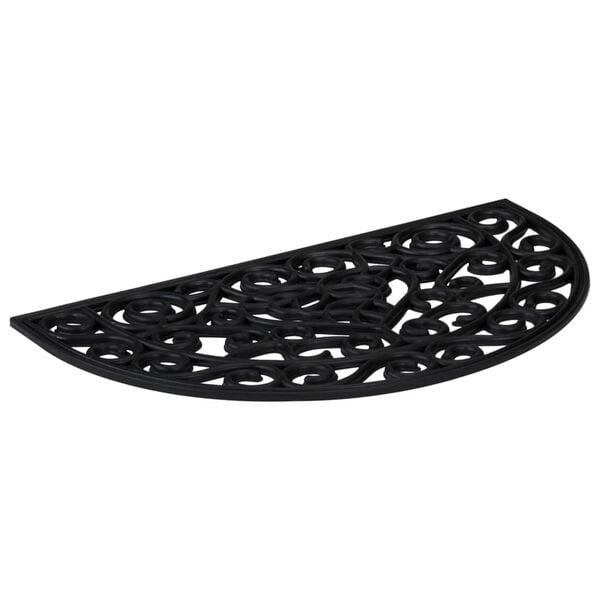 vidaXL Zerbino Mezzo Rotondo 45x75 cm in Gomma