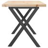 vidaXL Tavolino Salotto Telaio a X 90x40x45,5 cm Legno Pino e Acciaio