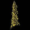vidaXL Albero di Natale con 100 LED Bianco caldo 120 cm Rattan