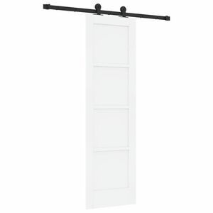 vidaXL Porta scorrevole ORKDAL Bianco 61 x 198,5 cm Pino massello