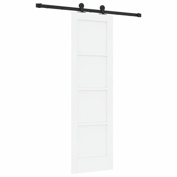 vidaXL Porta scorrevole ORKDAL Bianco 61 x 198,5 cm Pino massello