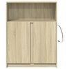vidaXL Credenza con LED Rovere Sonoma 77x34x100cm in Legno Multistrato