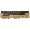 vidaXL Set divani Legno di Acacia Massello