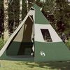 vidaXL Tenda da Campeggio Tipi per 7 Persone Verde Impermeabile