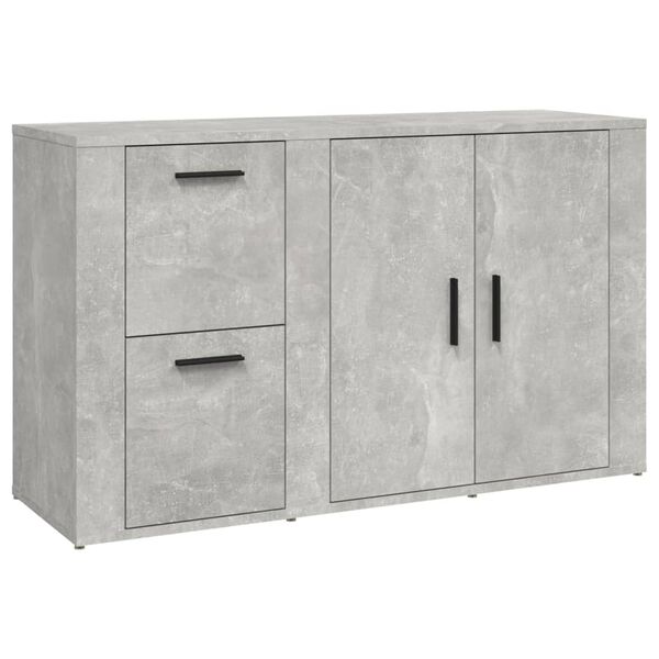 vidaXL Credenza Grigio Cemento 100x33x59,5 cm in Legno Multistrato