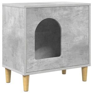 vidaXL Casa per Gatti Calcestruzzo 51 x 30 x 52 cm Legno multistrato