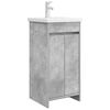 vidaXL Mobile da bagno con lavabo Grigio Cemento 42 x 40 x 84,5 cm