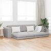 vidaXL Divano letto Grigio Nuvola 245 x 78 x 77 cm Tessuto