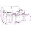 vidaXL Set bistrot 2 pcs Olio Naturale Legno di Acacia Massello