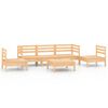 vidaXL Set Divani da Giardino 6 pz in Legno Massello di Pino