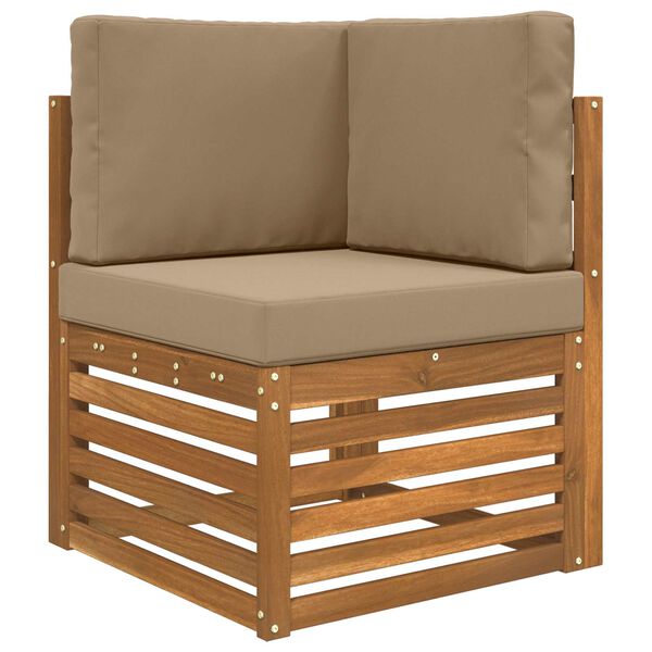 vidaXL Cuscino per divano da esterno 3 pcs Talpa Poliestere