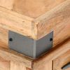 vidaXL Comodino 40x30x51 cm in Legno Massello di Acacia
