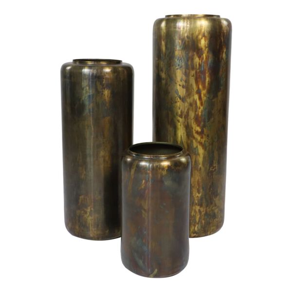 HSM Collection Vaso di Fiori Salerno Medio 26x65 cm Dorato