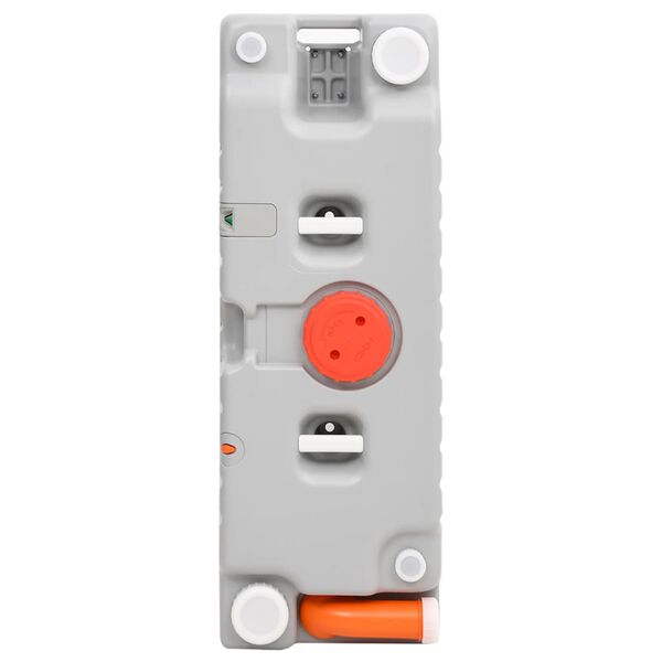 vidaXL Serbatoio di Acqua con Ruote per Campeggio 75 L Grigio