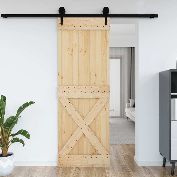 vidaXL Porta NARVIK 80x210 cm in Legno Massello di Pino