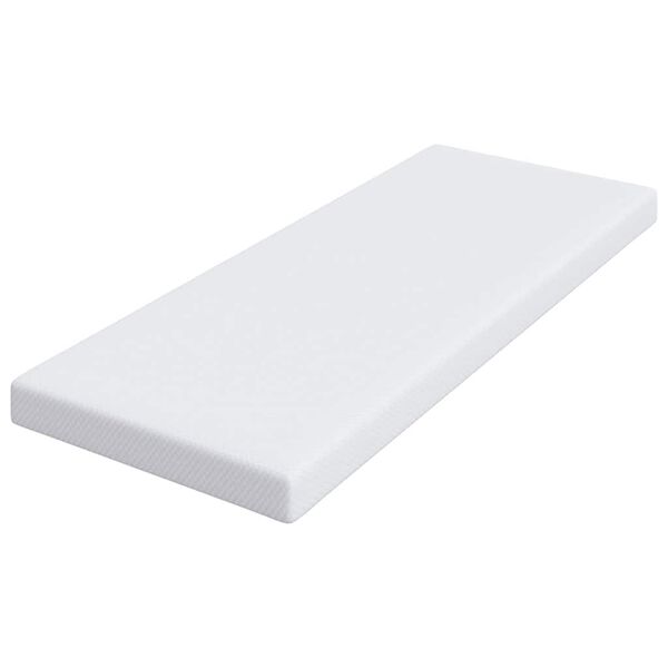 vidaXL Topper per materasso Bianco 80 x 200 cm Tessuto Jacquard