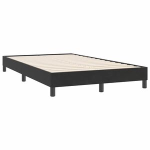 vidaXL Giroletto senza Materasso Nero 120x220 cm Velluto