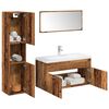 vidaXL Set Mobili da Bagno 5 pz Legno Antico in Legno Multistrato