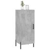 vidaXL Credenza Grigio Cemento 34,5x34x90 cm in Legno Multistrato