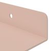 vidaXL Mensola sospesa 2 pcs Rosa 30 x 9 x 2,5 cm Acciaio